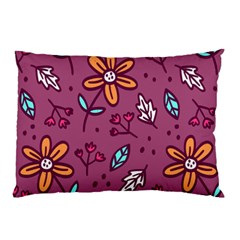 Flowers Petals Leaves Foliage Pillow Case (two Sides) by Ravend
