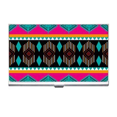 Abstract Art Pattern Design Vintage Business Card Holder