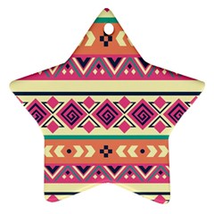 Unique Pattern Design Vintage Ornament (star)