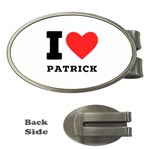 I love Patrick  Money Clips (Oval)  Front