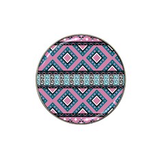 Pink Pattern Design Vintage Hat Clip Ball Marker (10 Pack)