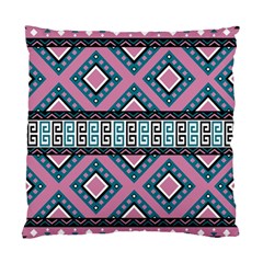 Pink Pattern Design Vintage Standard Cushion Case (two Sides)