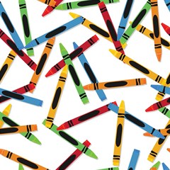 Crayons Color Pencils Stationary Play Mat (rectangle)