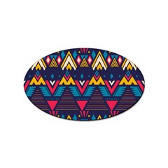 Pattern Colorful Aztec Sticker (oval)