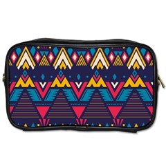 Pattern Colorful Aztec Toiletries Bag (two Sides)