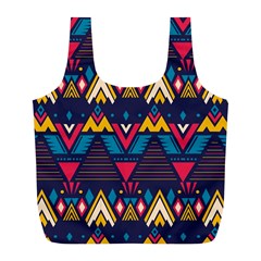 Pattern Colorful Aztec Full Print Recycle Bag (l)