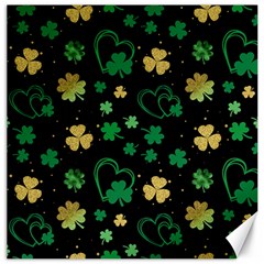 Clovers Flowers Clover Pat Canvas 12  X 12  by Ravend