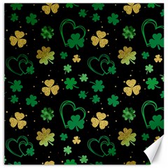 Clovers Flowers Clover Pat Canvas 16  X 16  by Ravend