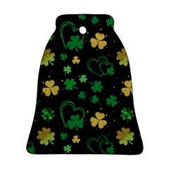 Clovers Flowers Clover Pat Bell Ornament (two Sides) by Ravend