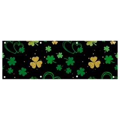 Clovers Flowers Clover Pat Banner and Sign 9  x 3 