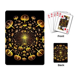 Mushroom Fungus Gold Psychedelic Playing Cards Single Design (rectangle)
