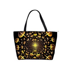 Mushroom Fungus Gold Psychedelic Classic Shoulder Handbag