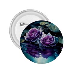 Roses Water Lilies Watercolor 2 25  Buttons by Ravend