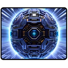 Digital Technology Two Sides Fleece Blanket (medium)