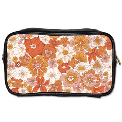 Flowers Petals Leaves Floral Print Toiletries Bag (one Side)