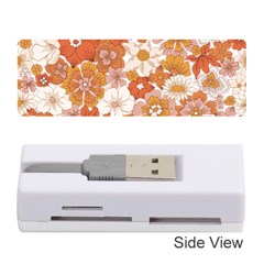 Flowers Petals Leaves Floral Print Memory Card Reader (stick) by Ravend
