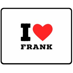 I Love Frank Fleece Blanket (medium) by ilovewhateva