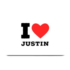 I Love Justin Plate Mats by ilovewhateva