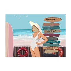 Vacation On The Ocean Sticker A4 (10 Pack)