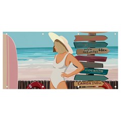 Vacation On The Ocean Banner And Sign 8  X 4  by SychEva