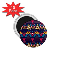 Pattern Colorful Aztec 1 75  Magnets (10 Pack)  by Wegoenart