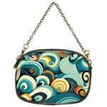 Waves Ocean Sea Abstract Whimsical (1) Chain Purse (One Side) Front
