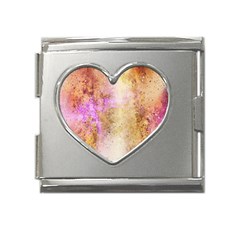 Background-104 Mega Link Heart Italian Charm (18mm) by nateshop