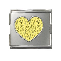 Back-to-school Mega Link Heart Italian Charm (18mm) by nateshop