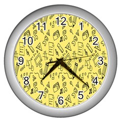 Back-to-school Wall Clock (silver) by nateshop