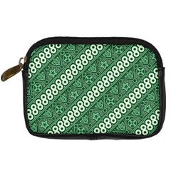 Batik-green Digital Camera Leather Case