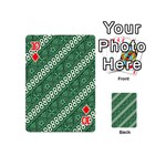 Batik-green Playing Cards 54 Designs (Mini) Front - Diamond10