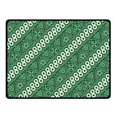 Batik-green Two Sides Fleece Blanket (small) by nateshop