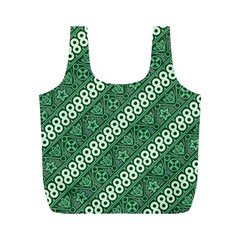 Batik-green Full Print Recycle Bag (m) by nateshop