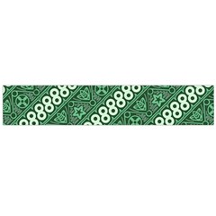 Batik-green Large Premium Plush Fleece Scarf  by nateshop