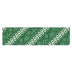 Batik-green Oblong Satin Scarf (16  X 60 ) by nateshop