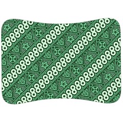 Batik-green Velour Seat Head Rest Cushion by nateshop