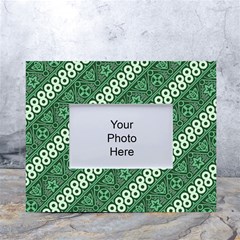 Batik-green White Tabletop Photo Frame 4 x6 