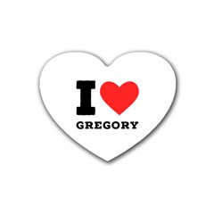 I Love Gregory Rubber Coaster (heart) by ilovewhateva