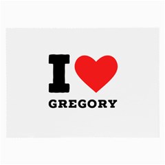 I Love Gregory Large Glasses Cloth (2 Sides) by ilovewhateva