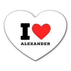 I Love Alexander Heart Mousepad by ilovewhateva