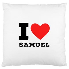 I Love Samuel Standard Premium Plush Fleece Cushion Case (two Sides) by ilovewhateva