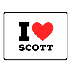 I Love Scott Fleece Blanket (small) by ilovewhateva