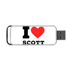 I Love Scott Portable Usb Flash (two Sides)