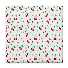 Cherries Tile Coaster by nateshop