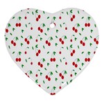 Cherries Heart Ornament (Two Sides) Back