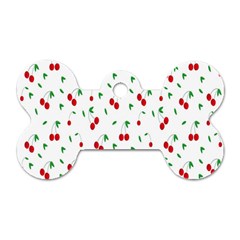 Cherries Dog Tag Bone (one Side) by nateshop