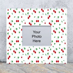 Cherries White Wall Photo Frame 5  X 7 