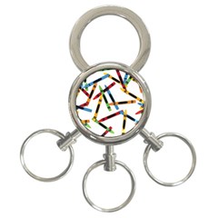 Crayons 3-ring Key Chain