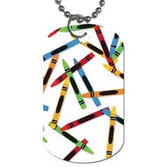 Crayons Dog Tag (two Sides) by nateshop