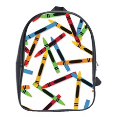 Crayons School Bag (large) by nateshop